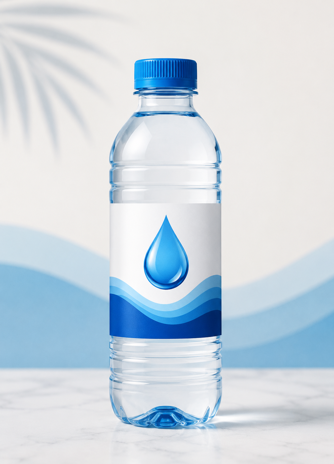 Label applied to a product bottle